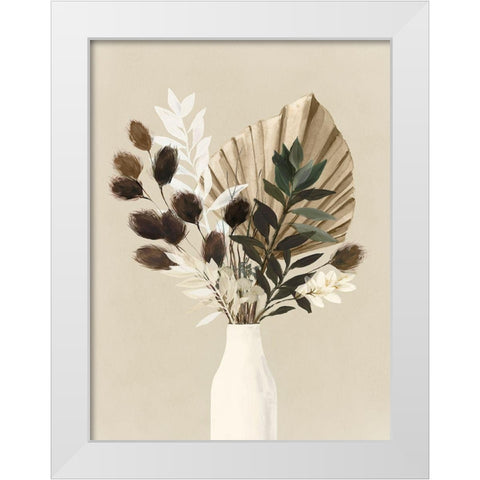 Dried Bundle I  White Modern Wood Framed Art Print by Isabelle Z