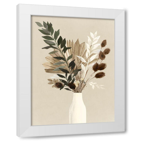 Dried Bundle II White Modern Wood Framed Art Print by Isabelle Z