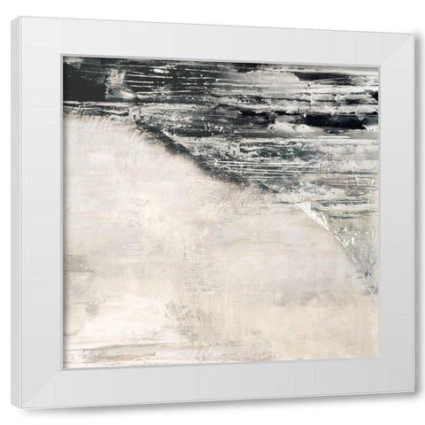 Rising Wave II White Modern Wood Framed Art Print by Isabelle Z