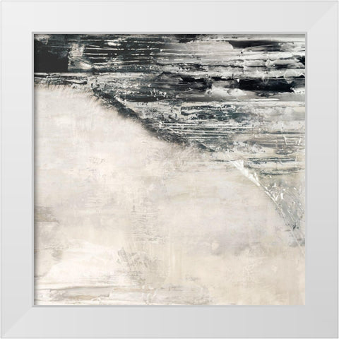 Rising Wave II White Modern Wood Framed Art Print by Isabelle Z