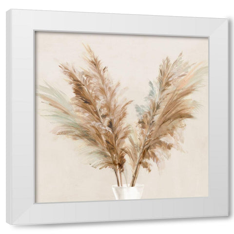 Pampas Picks I  White Modern Wood Framed Art Print by Isabelle Z