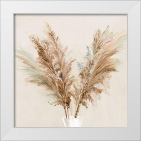 Pampas Picks I  White Modern Wood Framed Art Print by Isabelle Z