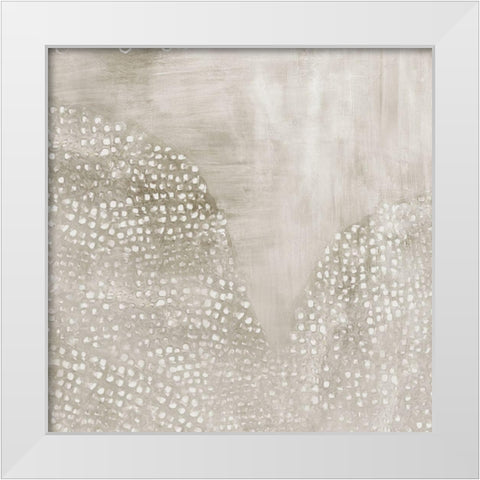 Shimmering Dreams II White Modern Wood Framed Art Print by Isabelle Z