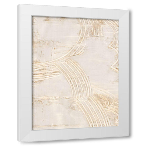Uplifting Beam I  White Modern Wood Framed Art Print by Isabelle Z