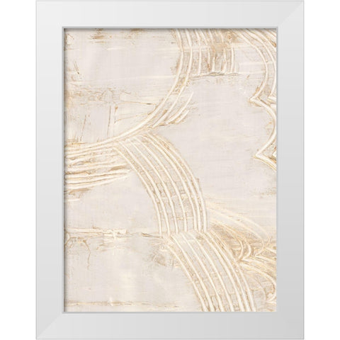 Uplifting Beam I  White Modern Wood Framed Art Print by Isabelle Z