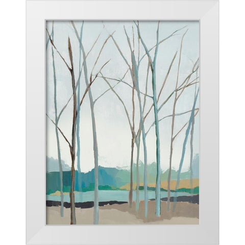 Winter Trees I  White Modern Wood Framed Art Print by Isabelle Z