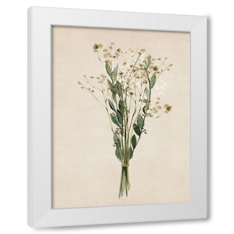 Vintage Dried Bunch I  White Modern Wood Framed Art Print by Isabelle Z