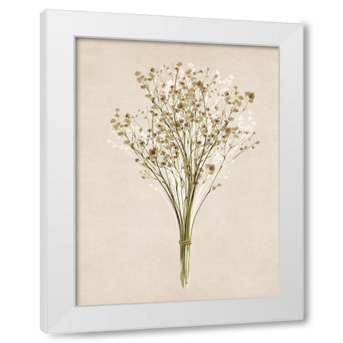 Vintage Dried Bunch III White Modern Wood Framed Art Print by Isabelle Z
