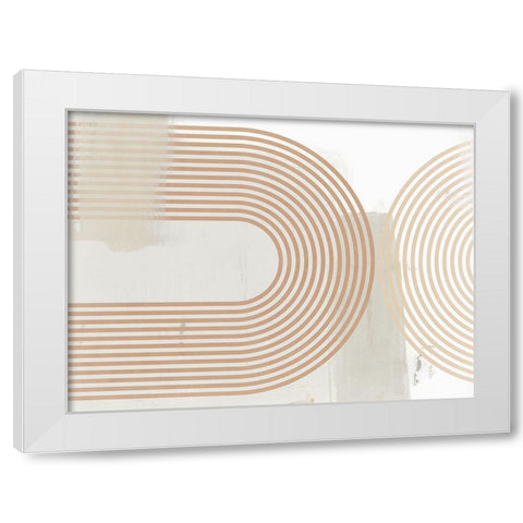 Reaching Out I  White Modern Wood Framed Art Print by Isabelle Z