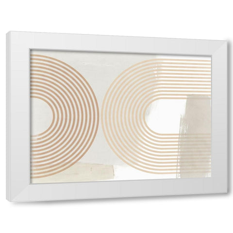Reaching Out II  White Modern Wood Framed Art Print by Isabelle Z