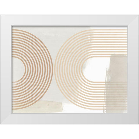 Reaching Out II  White Modern Wood Framed Art Print by Isabelle Z