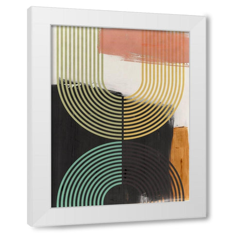 Bolded II White Modern Wood Framed Art Print by Isabelle Z
