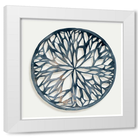 Earth Tilting I  White Modern Wood Framed Art Print by Isabelle Z