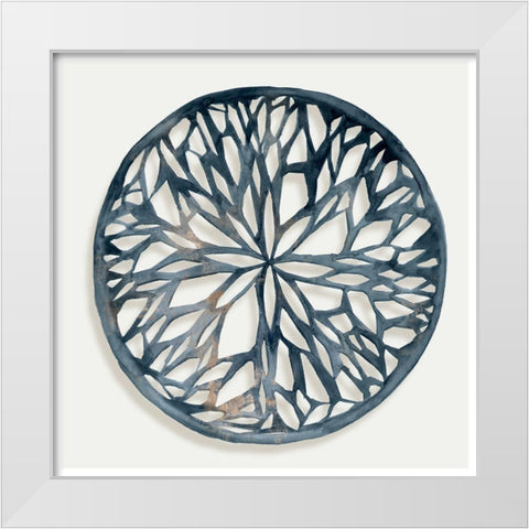 Earth Tilting I  White Modern Wood Framed Art Print by Isabelle Z