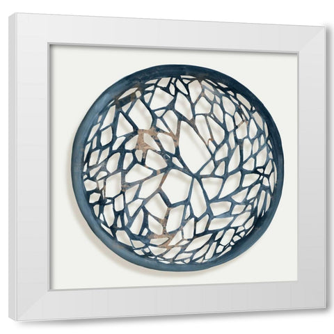 Earth Tilting II  White Modern Wood Framed Art Print by Isabelle Z