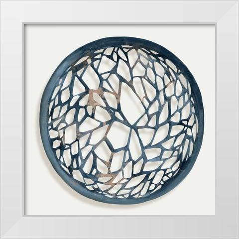 Earth Tilting II  White Modern Wood Framed Art Print by Isabelle Z