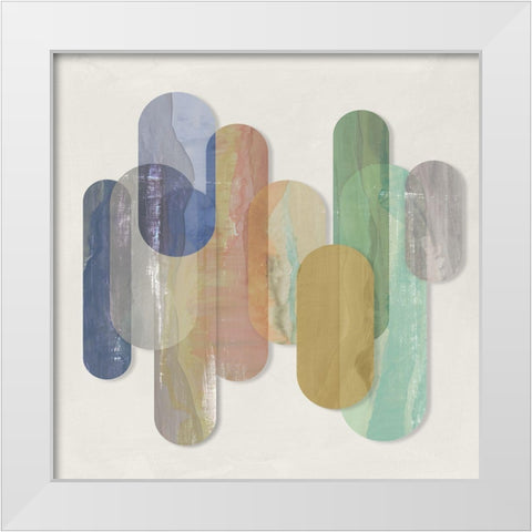 Carry On II White Modern Wood Framed Art Print by Isabelle Z