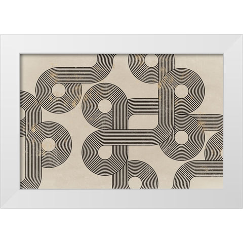 Form Follows White Modern Wood Framed Art Print by Isabelle Z