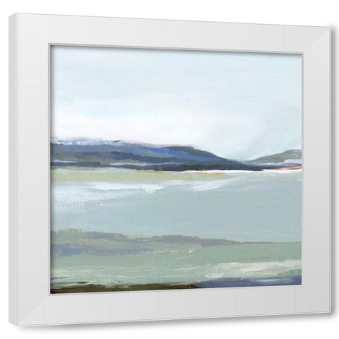 Lakeside View II White Modern Wood Framed Art Print by Isabelle Z
