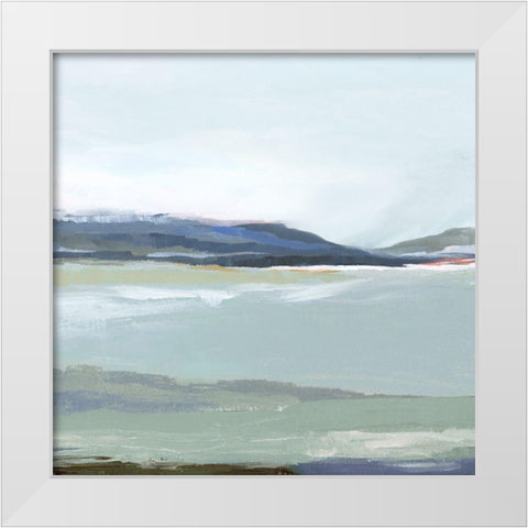 Lakeside View II White Modern Wood Framed Art Print by Isabelle Z