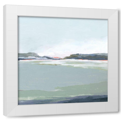 Lakeside View III White Modern Wood Framed Art Print by Isabelle Z