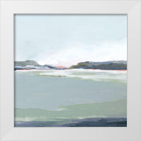 Lakeside View III White Modern Wood Framed Art Print by Isabelle Z