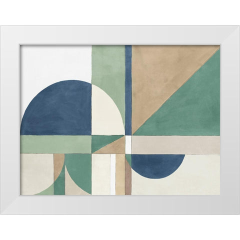 New Heights I  White Modern Wood Framed Art Print by Isabelle Z
