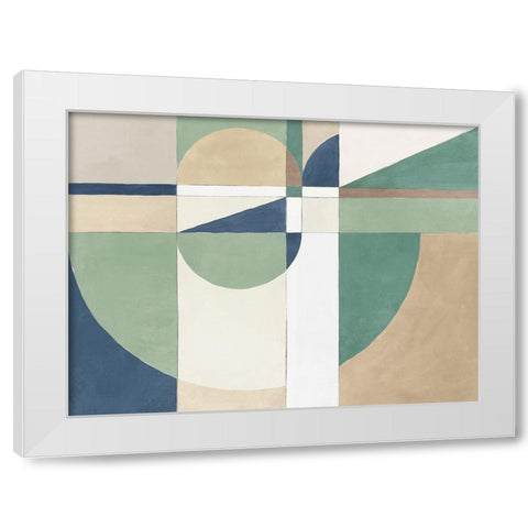 New Heights II White Modern Wood Framed Art Print by Isabelle Z