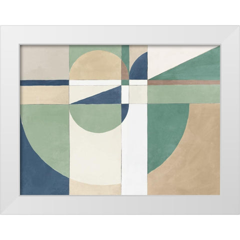 New Heights II White Modern Wood Framed Art Print by Isabelle Z