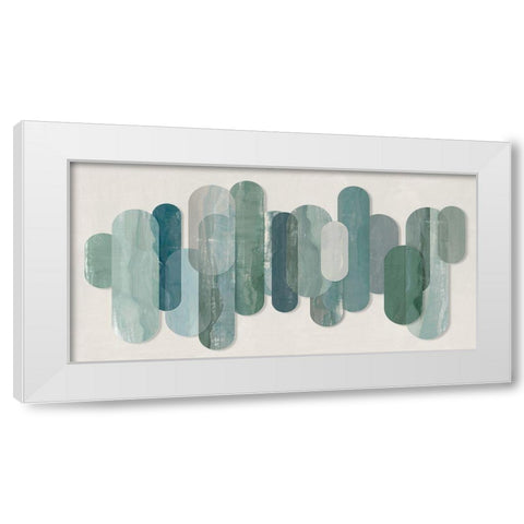 Mirror Images  White Modern Wood Framed Art Print by Isabelle Z