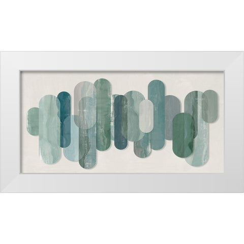 Mirror Images  White Modern Wood Framed Art Print by Isabelle Z