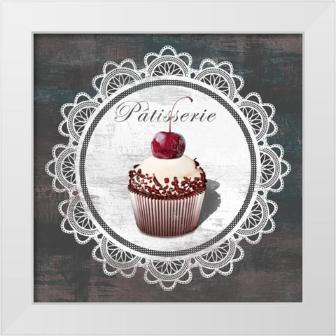 Patisserie White Modern Wood Framed Art Print by Fischer, David