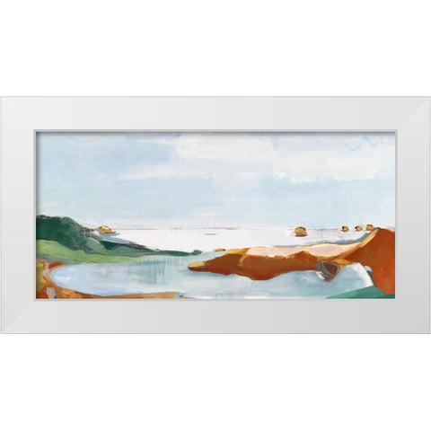 North Terrain White Modern Wood Framed Art Print by Hahn, Frances