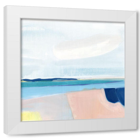 Supernova White Modern Wood Framed Art Print by Hahn, Frances