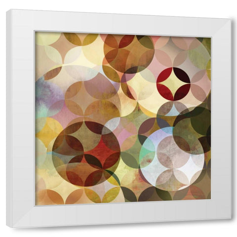 Asymmetrical Slices I White Modern Wood Framed Art Print by Fontaine, Drako