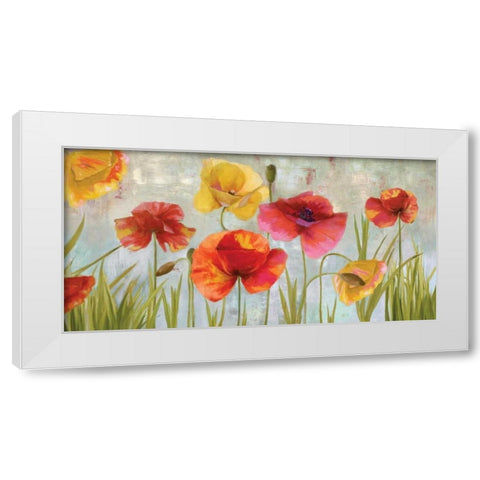 Happiness White Modern Wood Framed Art Print by Fontaine, Drako