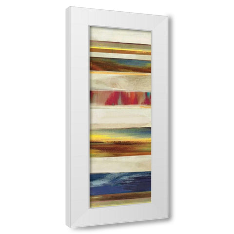 Pulse II - Mini White Modern Wood Framed Art Print by Fontaine, Drako
