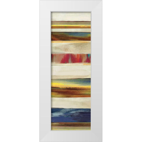 Pulse II - Mini White Modern Wood Framed Art Print by Fontaine, Drako