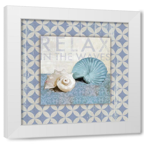 Shell Geo I - Mini White Modern Wood Framed Art Print by Fontaine, Drako