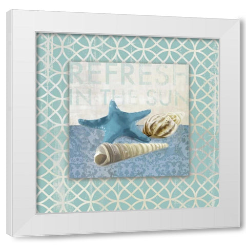 Shell Geo II - Mini White Modern Wood Framed Art Print by Fontaine, Drako