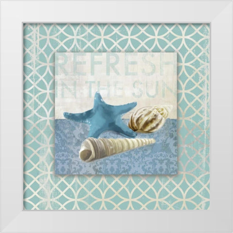 Shell Geo II - Mini White Modern Wood Framed Art Print by Fontaine, Drako