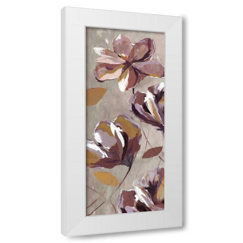 Rising Magnolias II - Mini White Modern Wood Framed Art Print by Fontaine, Drako