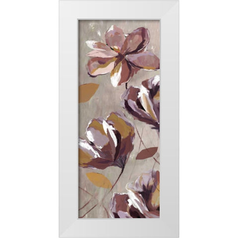 Rising Magnolias II - Mini White Modern Wood Framed Art Print by Fontaine, Drako
