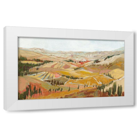 Rolling Hills Tuscany White Modern Wood Framed Art Print by Gardner, Jennifer