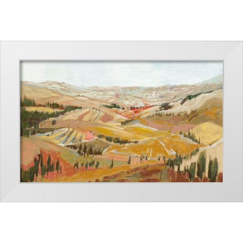 Rolling Hills Tuscany White Modern Wood Framed Art Print by Gardner, Jennifer