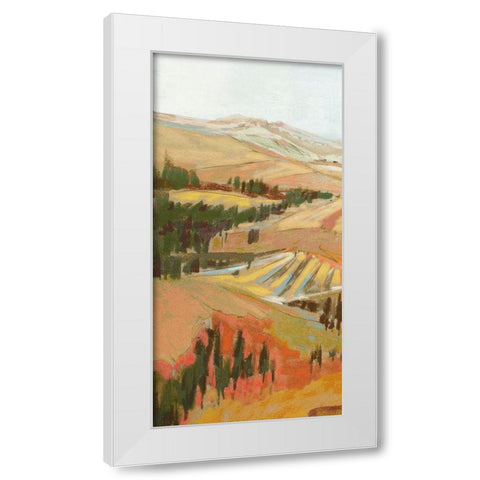 Tuscany Landscape I White Modern Wood Framed Art Print by Gardner, Jennifer