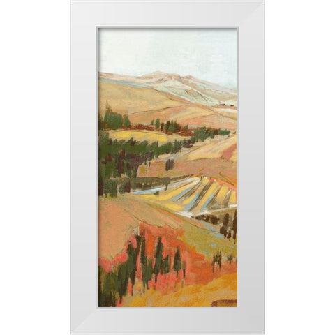 Tuscany Landscape I White Modern Wood Framed Art Print by Gardner, Jennifer
