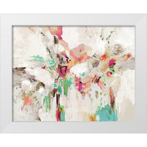 At the Beginning White Modern Wood Framed Art Print by Gardner, Jennifer