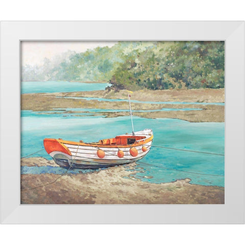 Fishing Boat I White Modern Wood Framed Art Print by Reynolds, Graham