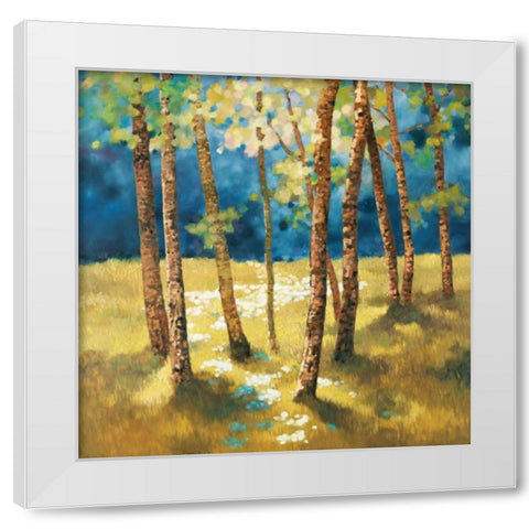 Secret Glade I White Modern Wood Framed Art Print by Reynolds, Graham